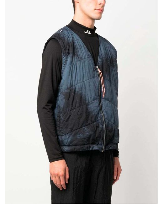 Aries Blue Tie-Dyed Vest for men