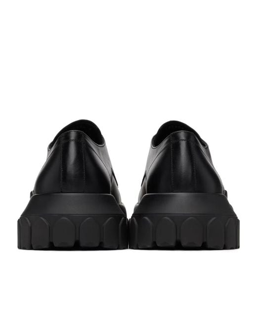 Rick Owens Black Bozo Tractor Lace-Up Shoes for men
