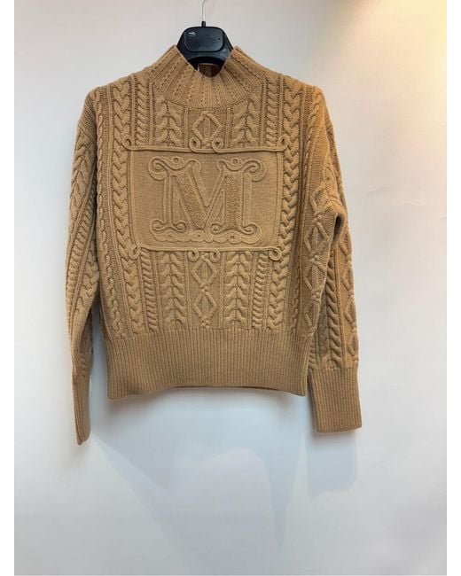 Max Mara Green Miranda Crewneck Knitted Jumper