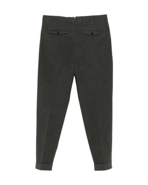 Pt Pantaloni Gray Casual Trousers With Belt Loops for men