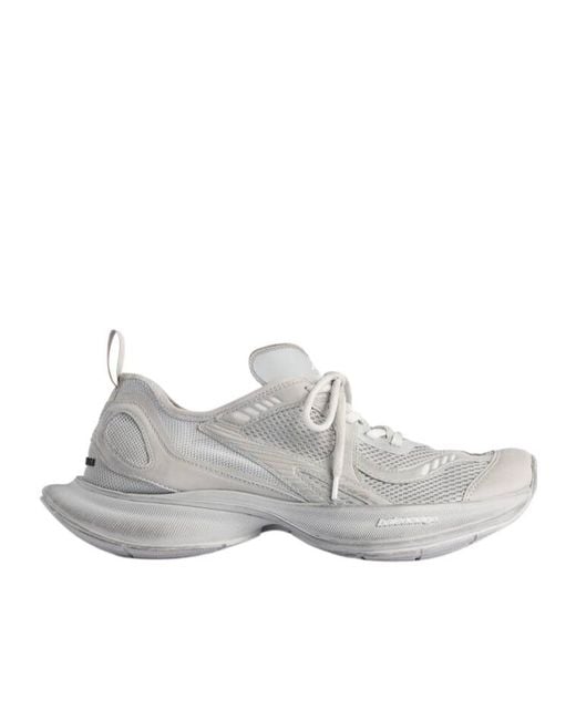 Balenciaga White Circuit Lace-Up Sneakers for men