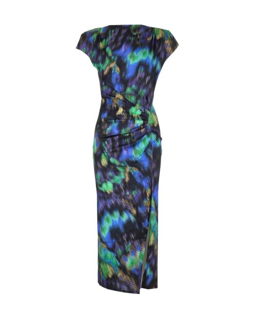 Isabel Marant Blue Étoile Nadela Cap-Sleeved Dress