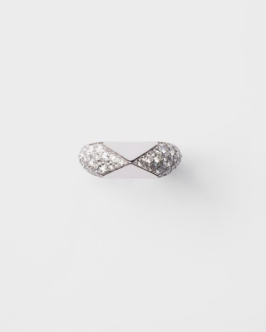 Prada White Eternal Ring