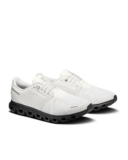 On Shoes White Cloud 6 Technical Low-Top Sneakers for men