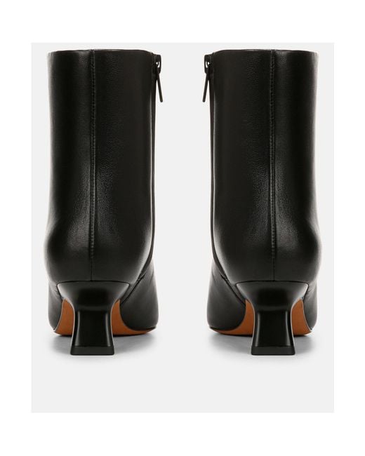 Vince Black Billy Side Zipper Short Boots