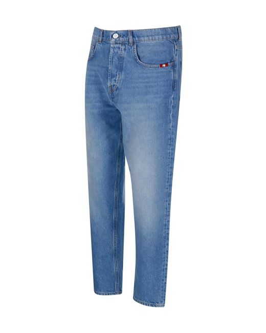 AMISH Blue Jeremiah Carrot-Fit Jeans for men