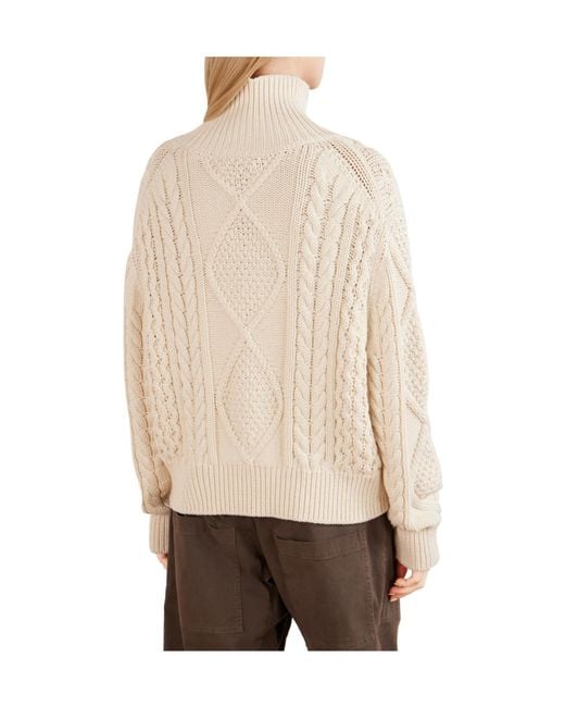 Nili Lotan White Cotton And Cashmere-Blend Sweater