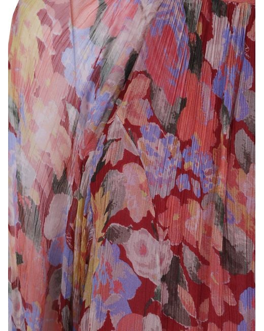 Rixo Purple Floral Dress