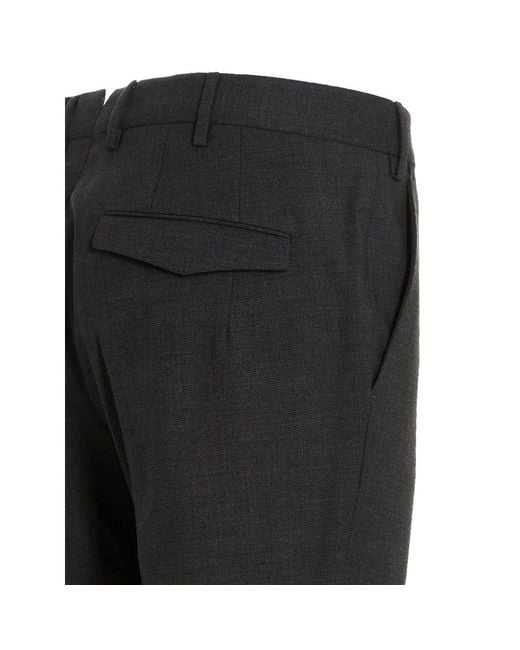 Pt Pantaloni Gray Casual Pants With Belt Loops for men