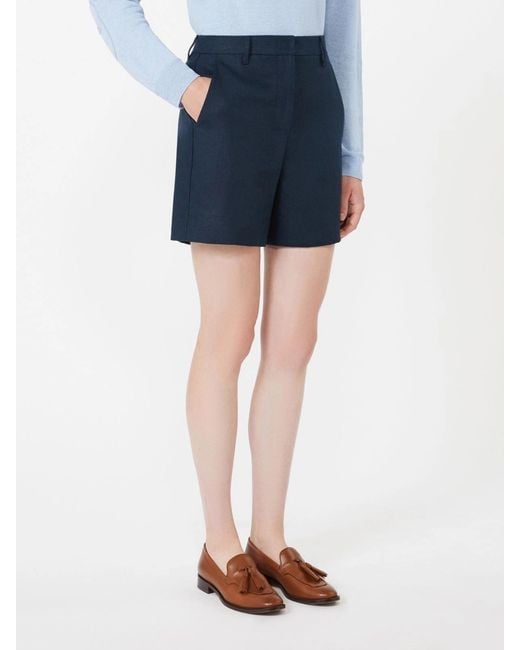 Max Mara Blue 'S Party Tailored Shorts
