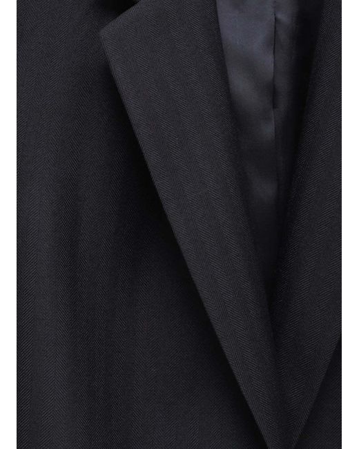 Dries Van Noten Blue Long-Sleeved Suit Jacket