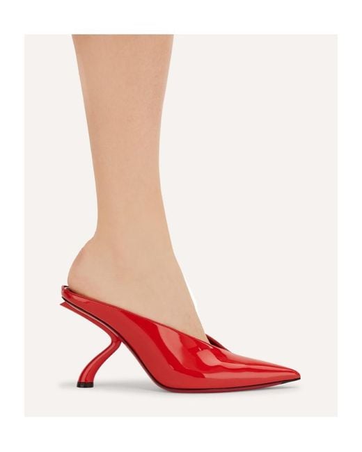 Ferragamo Red Pointed-Toe High Heels