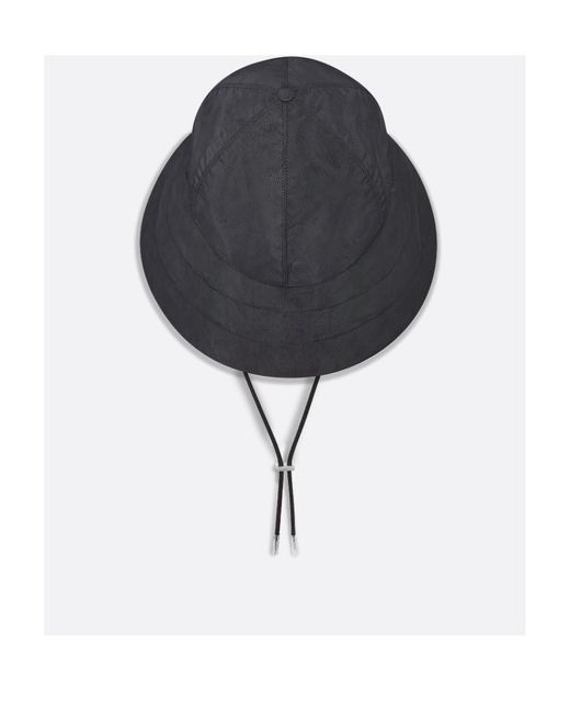Dior Black Homme All-Over Patterned Hat for men
