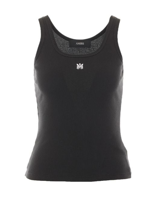 Amiri Black Crew Neck Vest
