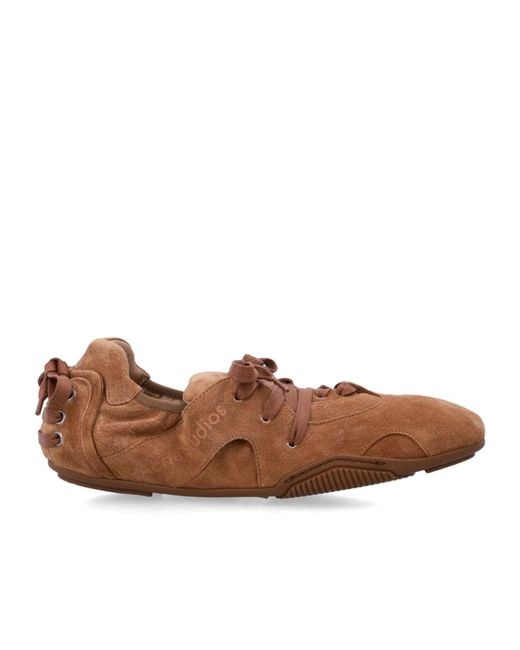 Acne Brown Bilaria Lace-Up Sneakers for men