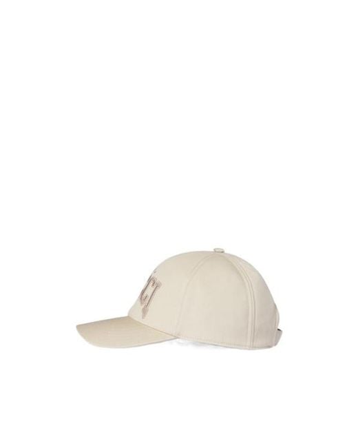Gucci Natural Embroidered Logo Baseball Hat for men