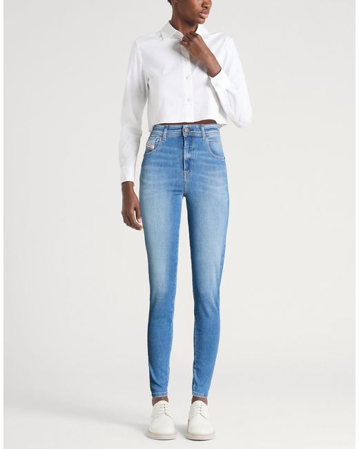 DIESEL Blue Casual Slim-Fit Jeans