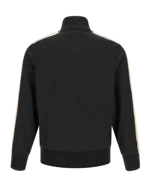 Palm Angels Black Classic Track Banded Sweatshirt for men