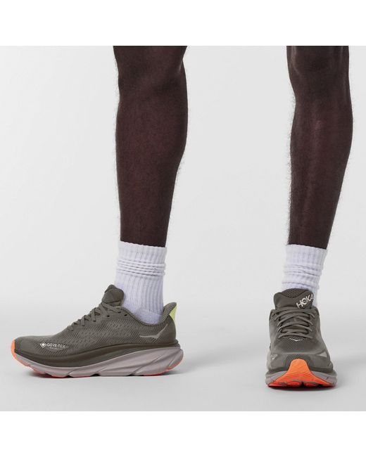 Hoka One One Gray Performance Running Sneakers for men