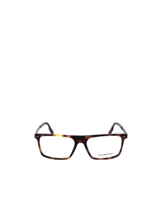 Zegna White Full-Frame Plain Mirror for men