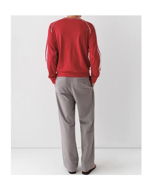 GIMAGUAS Red Long-Sleeved T-Shirt for men