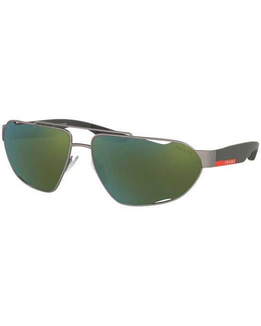 Prada Green Logo Sunglasses
