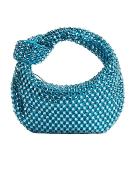 Bottega Veneta Blue Logo Mini Handbag