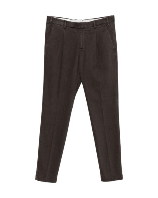Pt Pantaloni Men's Black Pleated Pants