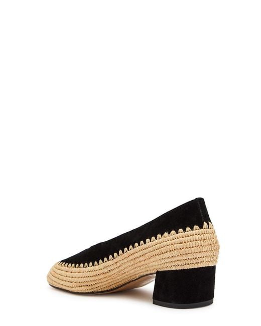 Gabriela Hearst Brown Raffia And Suede Pumps