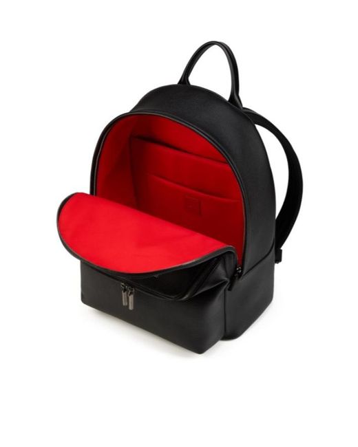 Christian Louboutin Black Nostalgic Leather Backpack for men