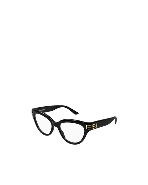 Balenciaga White Eyewear Cat Eye Frame Glasses