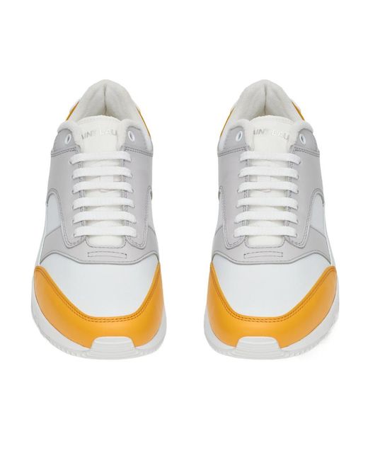 Saint Laurent White Bump Shoes for men