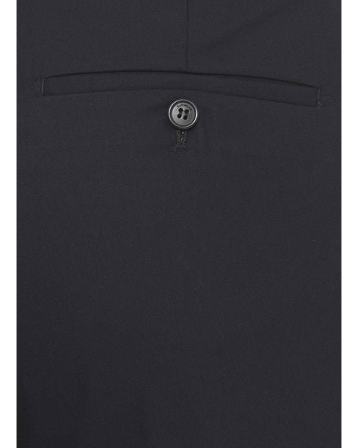 Incotex Blue Pleated Straight-Leg Pants for men