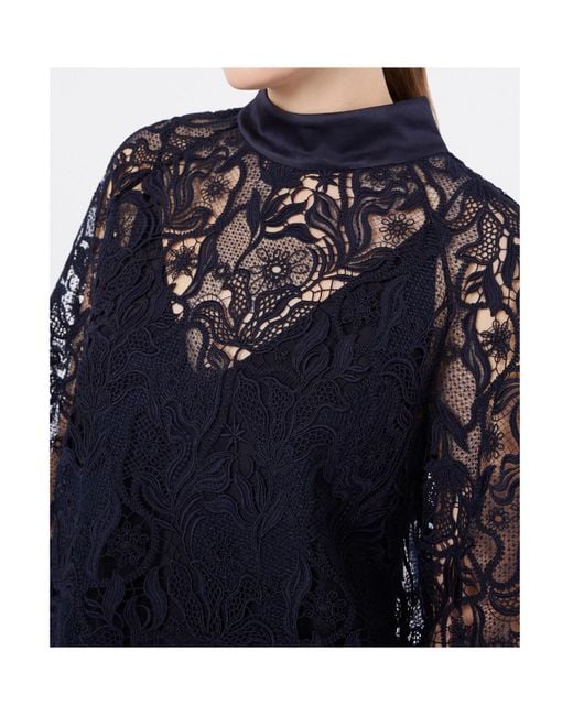 Max Mara Blue Lace Shirt