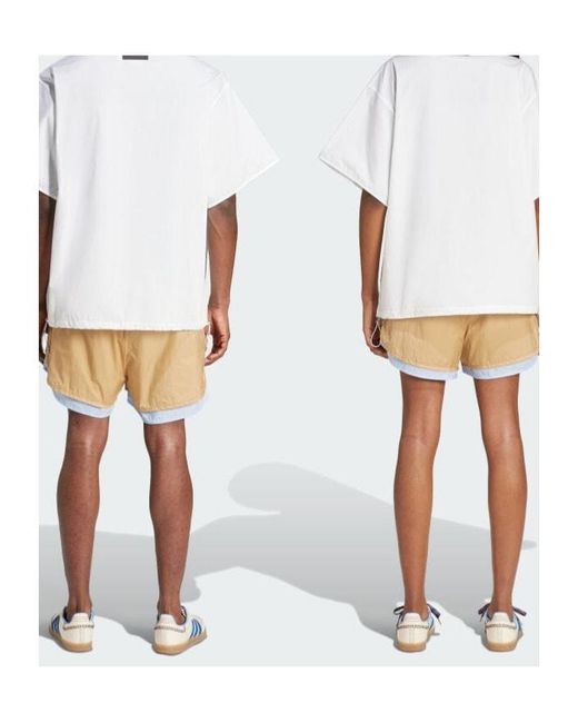 Adidas by Wales Bonner Natural Adidas Originals X Wales Bonner Layered Shorts for men