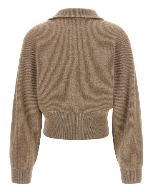 Brunello Cucinelli Natural 'Sparkling' Cardigan