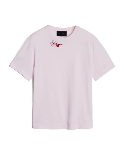 Simone Rocha Pink Boy Embroidered T-Shirt