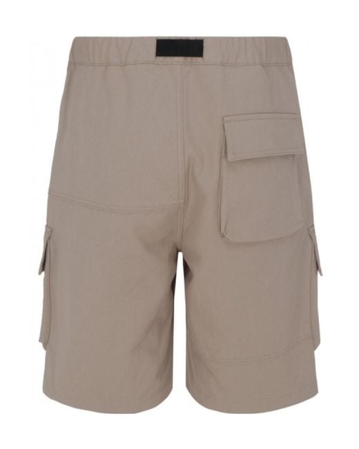 Ambush Gray Logo Patch Belted Cargo Shorts for men