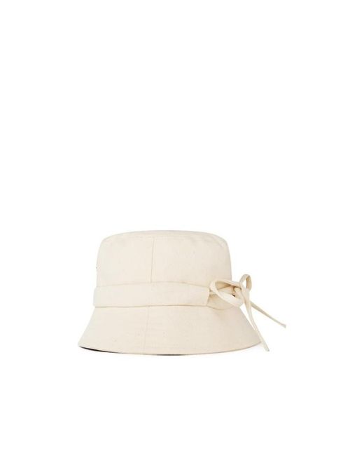 Jacquemus White Gadjo Bucket Hat