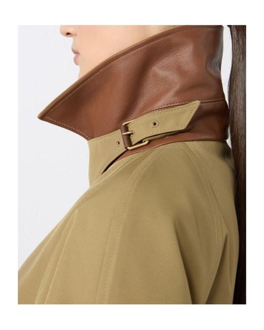 Max Mara Natural Long-Sleeved Trench Coat