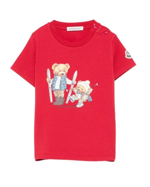 Moncler Pink Short-Sleeved T-Shirt