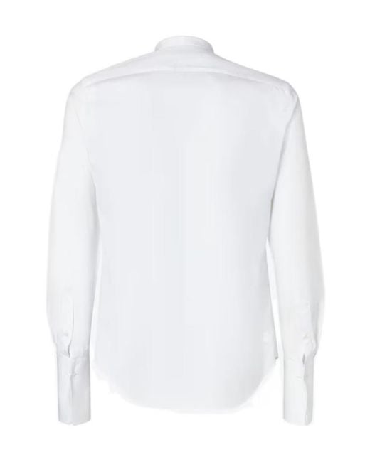 Fendi White Poplin Shirt for men