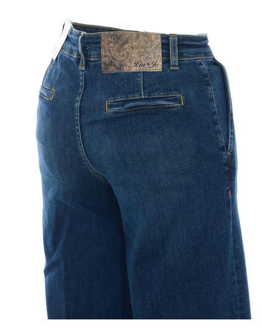 Liu Jo Blue High-Waisted Wide-Leg Jeans