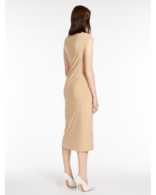 Sportmax Natural Nuble Midi Dress
