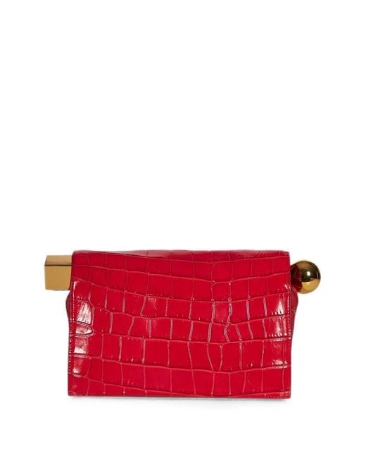 Jacquemus Red Logo Clutch