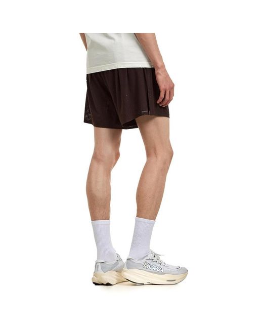 Satisfy Gray Perforated Drawstring Shorts for men