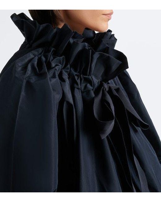 Patou Blue Gathered Blouse
