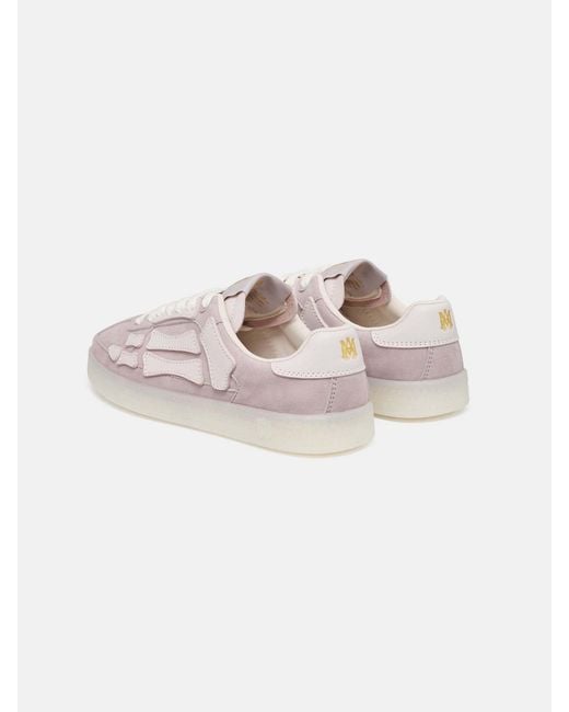 Amiri Pink Pacific Bones Low-Top Sneakers
