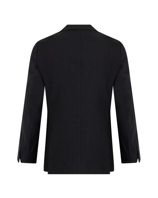 Boss Blue Slim Fit Linen Blend Blazer for men