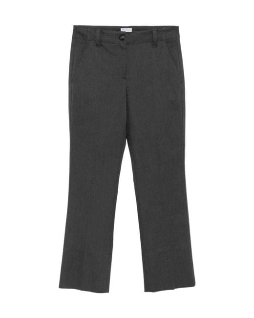 Brunello Cucinelli Gray Flared Trousers